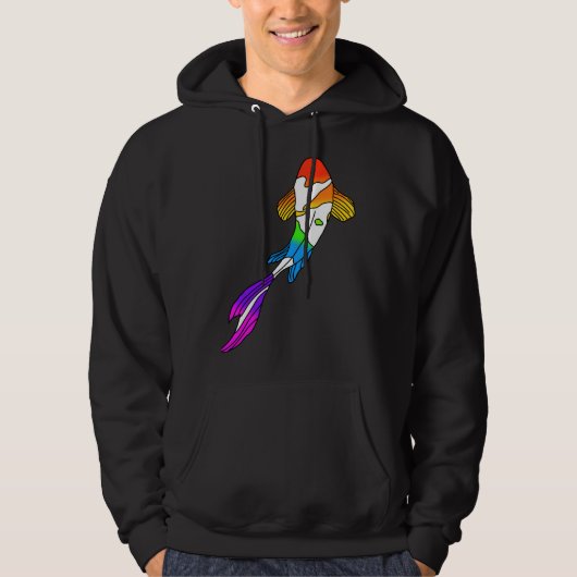 Rainbow Koi Fish Hoodie (Voorkant)