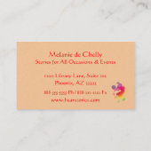 Rainbow Kokopelli Story-Teller Visitekaartje (Achterkant)