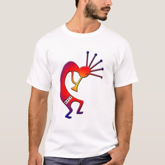 Rainbow Kokopelli T-shirt (Voorkant)