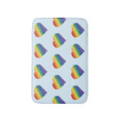 Rainbow krabble hart badmat (Voorkant Verticaal)