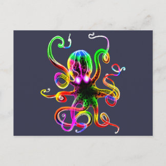 Rainbow Kraken Glow Briefkaart