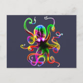 Rainbow Kraken Glow Briefkaart (Voorkant)