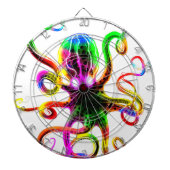 Rainbow Kraken Glow Dartbord (Voorkant)