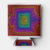 Rainbow Kuna Indian Mola Blikjeskoeler (Voorkant)