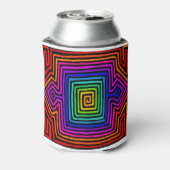 Rainbow Kuna Indian Mola Blikjeskoeler (Blikje Achterkant)