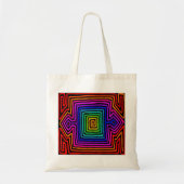 Rainbow Kuna Indian Mola Tote Bag (Voorkant)