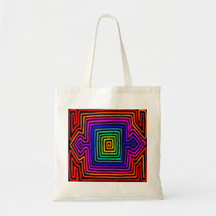 Rainbow Kuna Indian Mola Tote Bag