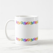 Rainbow La Tene Celtic Swirl Koffiemok (Links)
