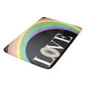 RAINBOW LAAT zwart-wit Bath Mat (Gekanteld)