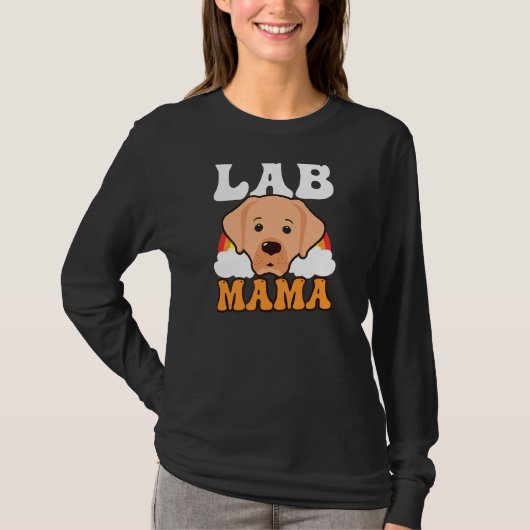 Rainbow Lab Mama Lab mama T-shirt (Voorkant)
