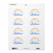 Rainbow-label Etiket (Full Sheet)