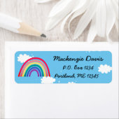 Rainbow-label voor retouradres etiket (Insitu)