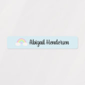 Rainbow-labels voor pastelWaterverf Labels (Design 1)