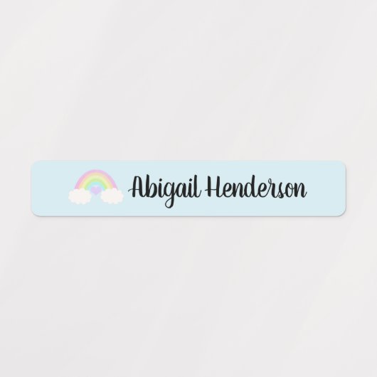 Rainbow-labels voor pastelWaterverf Labels (Design 2)