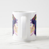 Rainbow Labrador Retriever Waterverf Grote Koffiekop (Achterkant)