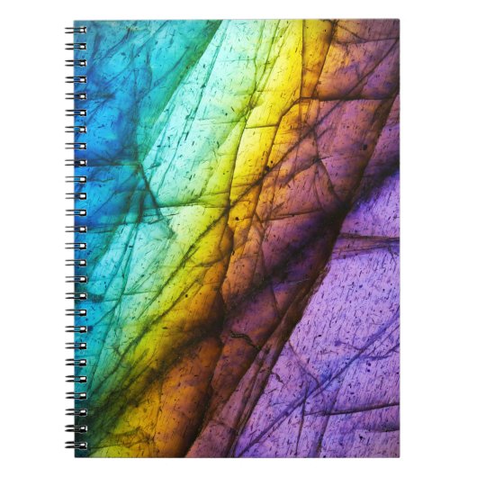 Rainbow Labradorite Crystal Gemstone Love Journal Notitieboek (Voorkant)