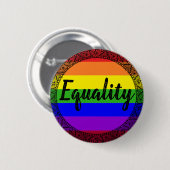 Rainbow Lace Equality pin Ronde Button 5,7 Cm (Voorkant /achterkant)