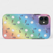 Rainbow lacrosse patroon Case-Mate iPhone case (Achterkant (horizontaal))