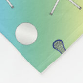 Rainbow lacrosse patroon fleece deken (Hoek)