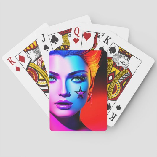 Rainbow Lady Pokerkaarten (Achterkant)