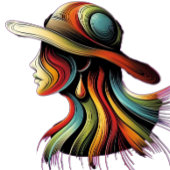 Rainbow Lady T-Shirt Design