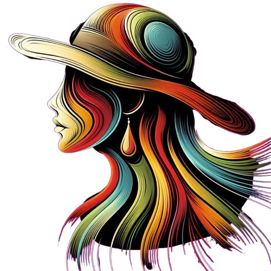 Rainbow Lady T-Shirt Design