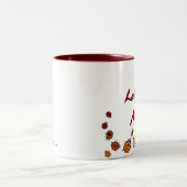 Rainbow Ladybug-Mok Tweekleurige Koffiemok (Center)