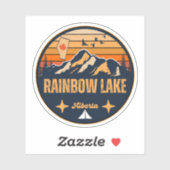 Rainbow Lake, Alberta Sticker (Vel)