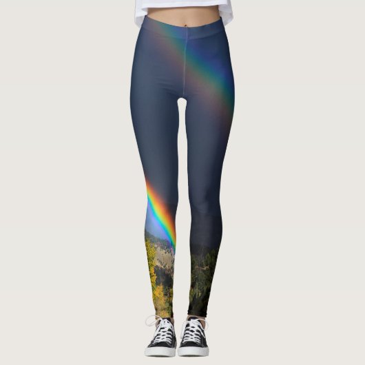 Rainbow Landscape Foto Leggings (Voorkant)