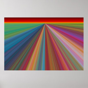 Rainbow Landscape Poster Print