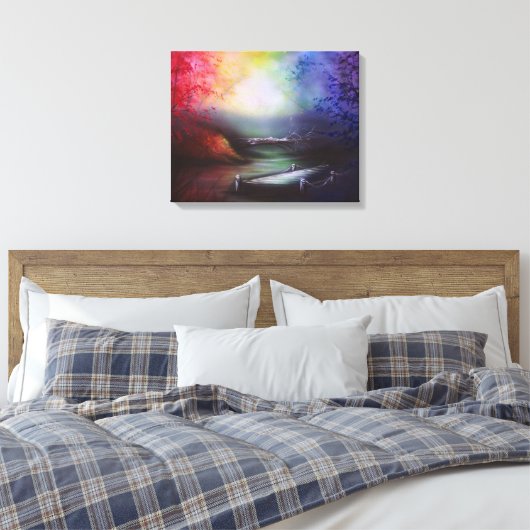 Rainbow Landscape Print (Insitu (Slaapkamer))