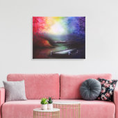 Rainbow Landscape Print (Insitu (Woonkamer))