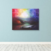 Rainbow Landscape Print (Insitu (Houten vloer))