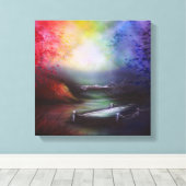 Rainbow Landscape Print (Insitu (Houten vloer))