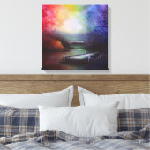 Rainbow Landscape Print (Insitu (Slaapkamer))