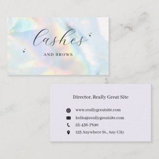 Rainbow Lash & Brow Business Card | Ed Visitekaartje