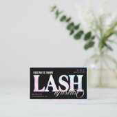 Rainbow Lash Extension Aftercare Visitekaartje (Staand voorkant)
