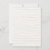 Rainbow Layer Cake Birthday Party Kaart (Achterkant)