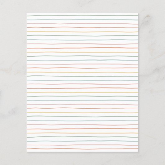 Rainbow Layer Cake Budget Verjaardagsfeest (Achterkant)