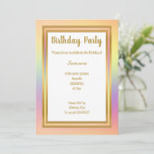 RAINBOW LAYER GOUD ALLE OCCASION BIRTHDAY KAART (Staand voorkant)