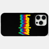 Rainbow Layers Lovejoy Naam Label Case-Mate iPhone Case (Achterkant (horizontaal))