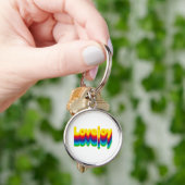 Rainbow Layers Lovejoy Naam Label Sleutelhanger (Hand)