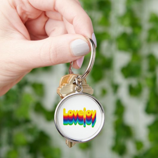 Rainbow Layers Lovejoy Naam Label Sleutelhanger (Hand)