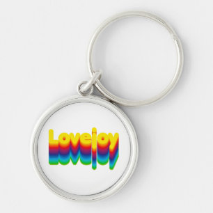 Rainbow Layers Lovejoy Naam Label Sleutelhanger