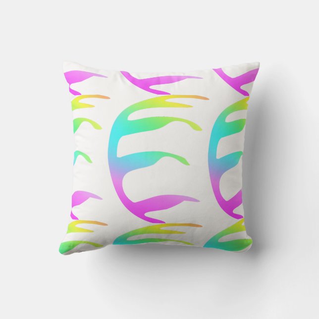 Rainbow Leaf 16"x16" Kussen (Achterkant)