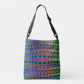 Rainbow Leaf en Geo Crossbody Tas (Achterkant)