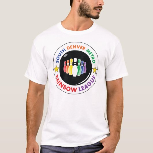 Rainbow League South Denver Metro T-shirt (Voorkant)