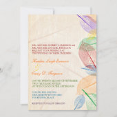Rainbow Leaves Wedding Kaart (Voorkant)