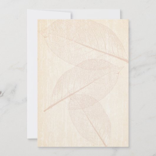 Rainbow Leaves Wedding Kaart (Achterkant)