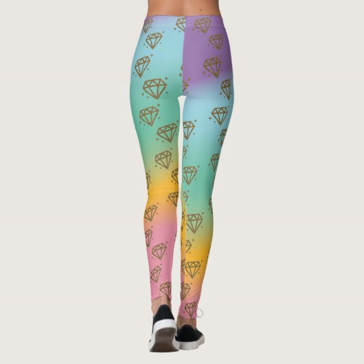 Rainbow-Leggings voor diamanten Leggings (Achterkant)